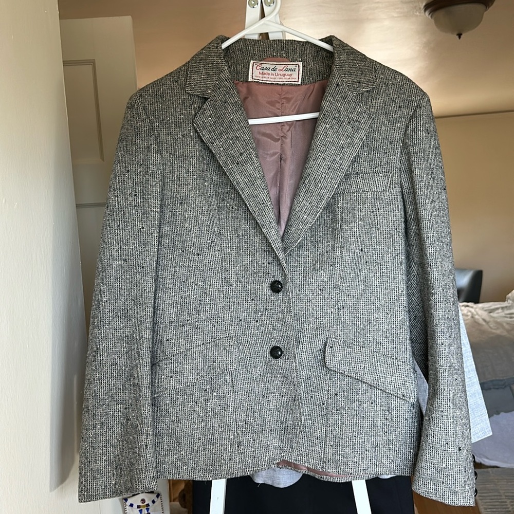 Vintage wool tweed blazer